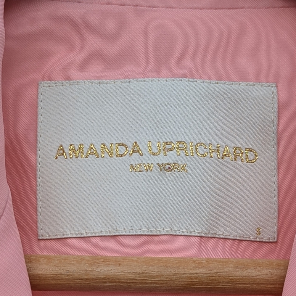 Amanda Uprichard | Grady Pink Blazer Revolve Nylon Small Oversized - Picture 12 of 16